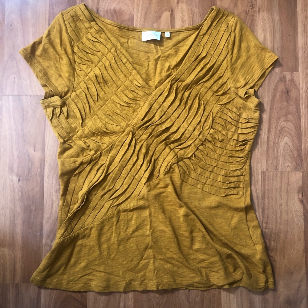 Anthropologie Ruffle top